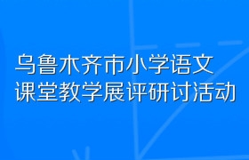 乌鲁木齐市小学语文课堂教学展评研讨活动