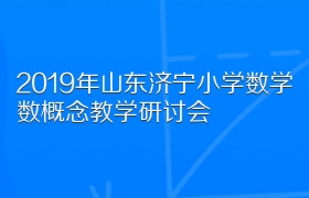 2019年山东济宁小学数学数概念教学研讨会