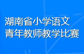 湖南省小学语文青年教师教学比赛活动