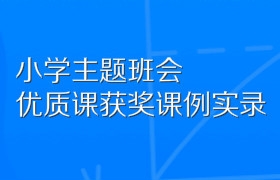 小学主题班会优质课获奖课例实录