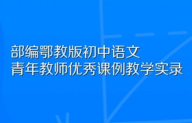 部编鄂教版初中语文青年教师优秀课例教学实录