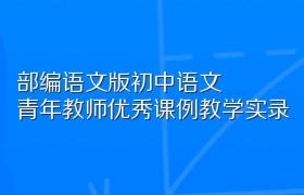 部编语文版初中语文青年教师优秀课例教学实录