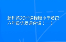 新科普2011课标版小学英语六年级优质课合辑（一）