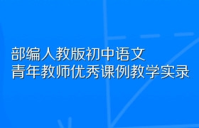 部编人教版初中语文青年教师优秀课例教学实录