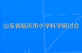 山东省临沂市小学科学研讨会