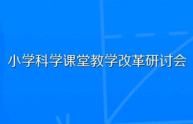 小学科学课堂教学改革研讨会