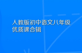 人教版初中语文八年级优质课合辑