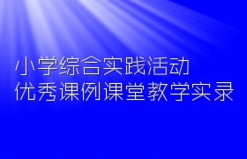 小学综合实践活动优秀课例课堂教学实录