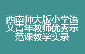 西南师大版小学语文青年教师优秀示范课教学实录