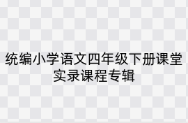 统编小学语文四年级下册课堂实录课程专辑